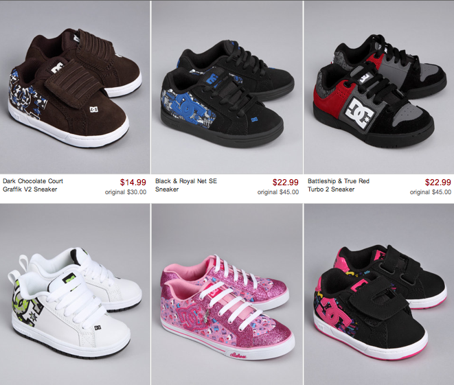 DC Shoes: 50% off + Cash Back + Coupon Code - Enza's Bargains