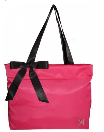 Nylon Bow Tote Handbag