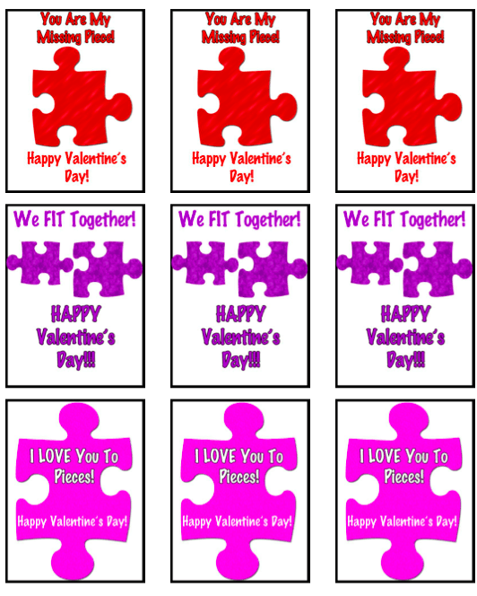 Free Printable Valentine s Puzzle Theme EnzasBargains