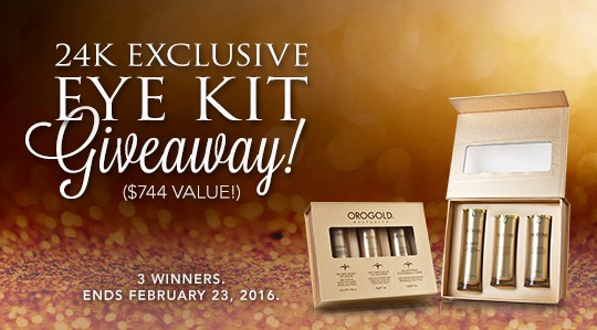 Giveaway: 24K Exclusive Eye Care Kit (Ends 2/22)