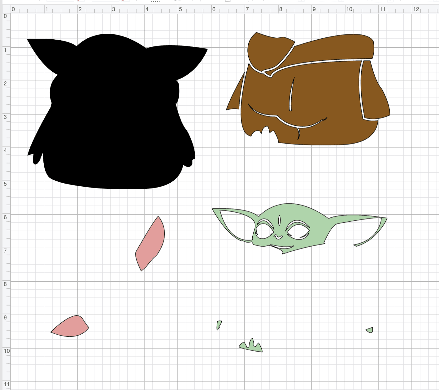 Baby Yoda SVG for Cricut - Create your own Baby Yoda products!