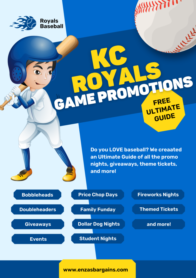 KC Royals Game Promotions 2023 The Ultimate Guide Enza's Bargains