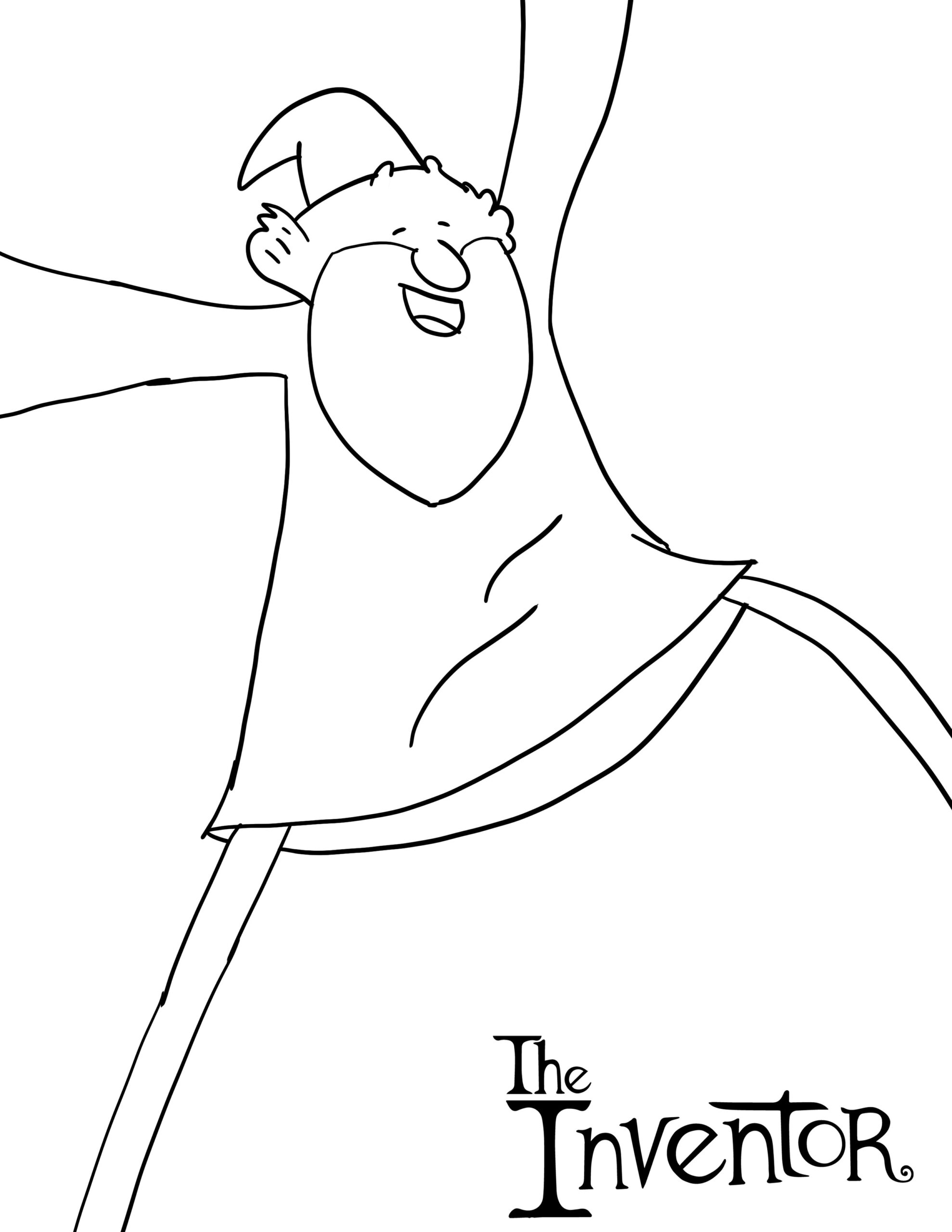 The Inventor Coloring Pages - Enza's Bargains