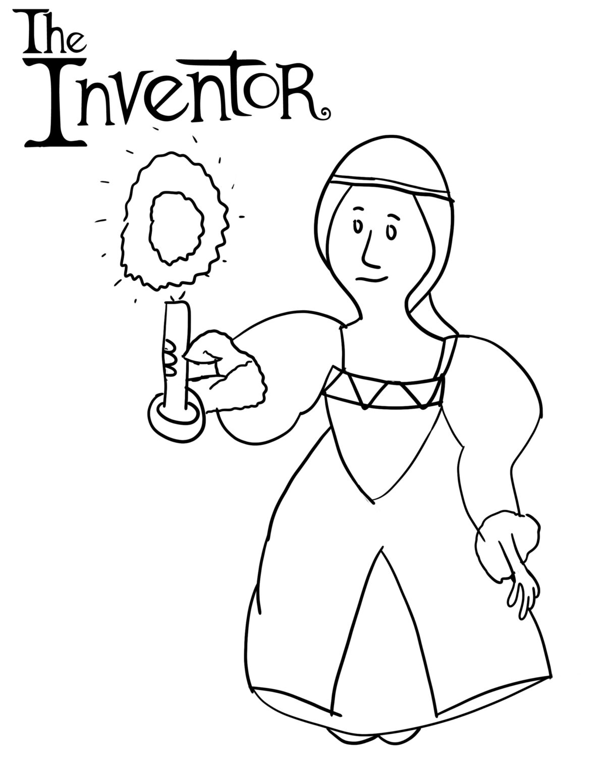 The Inventor Coloring Pages - Enza's Bargains