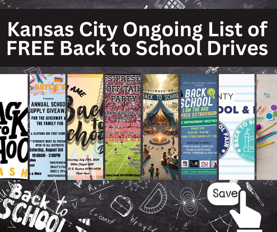 Kansas City Ongoing List of FREE Back to School Drives