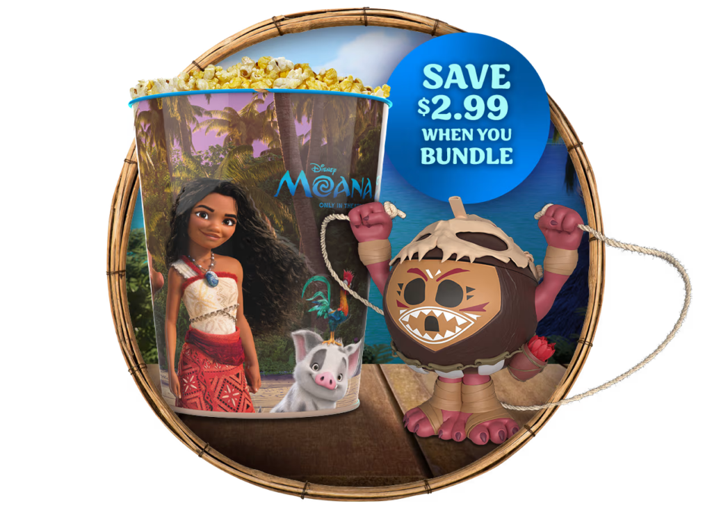 AMC Regal Moana 2 Popcorn Bucket and Sippper