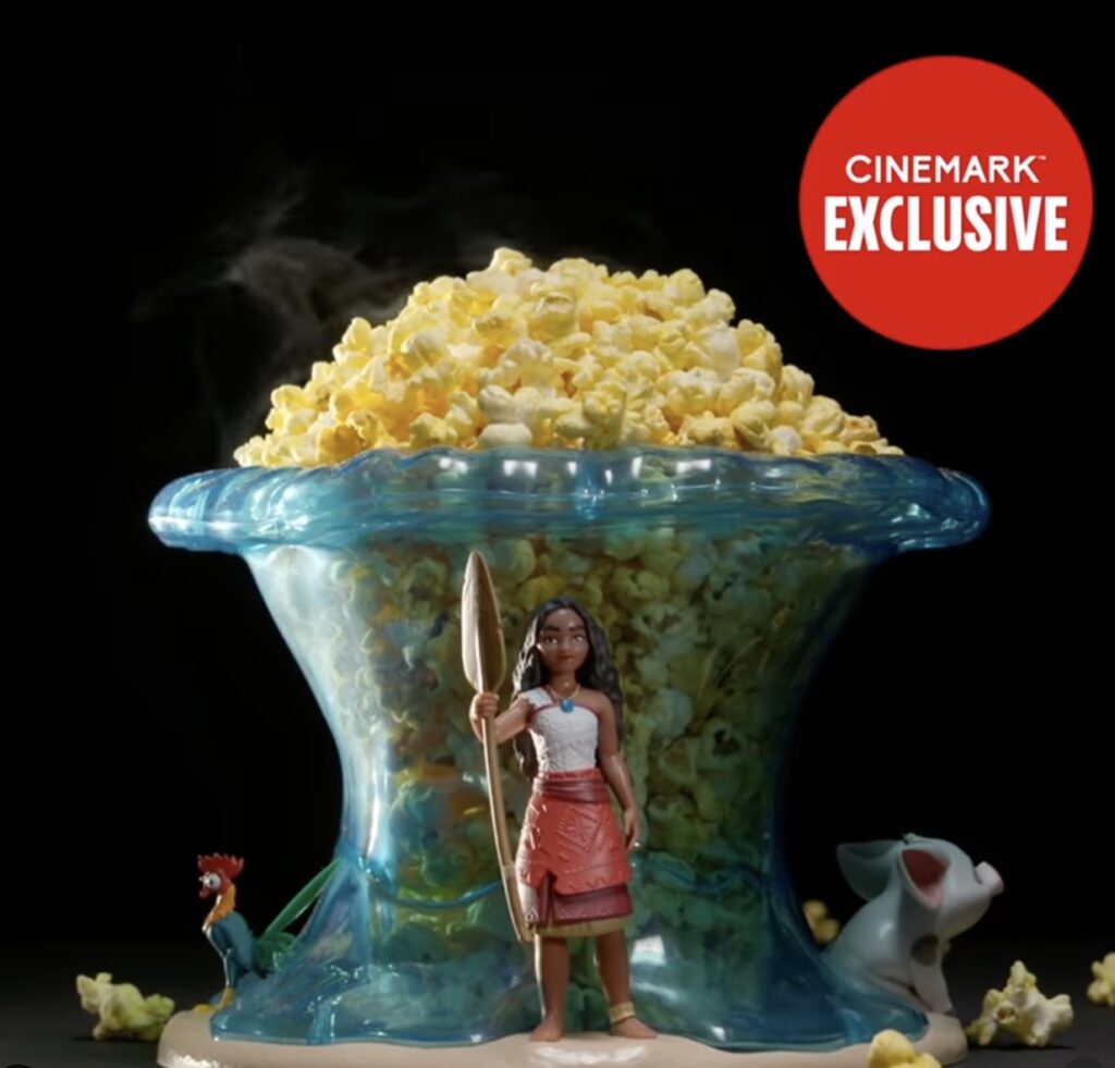 Cinemark Moana 2 Popcorn Bucket